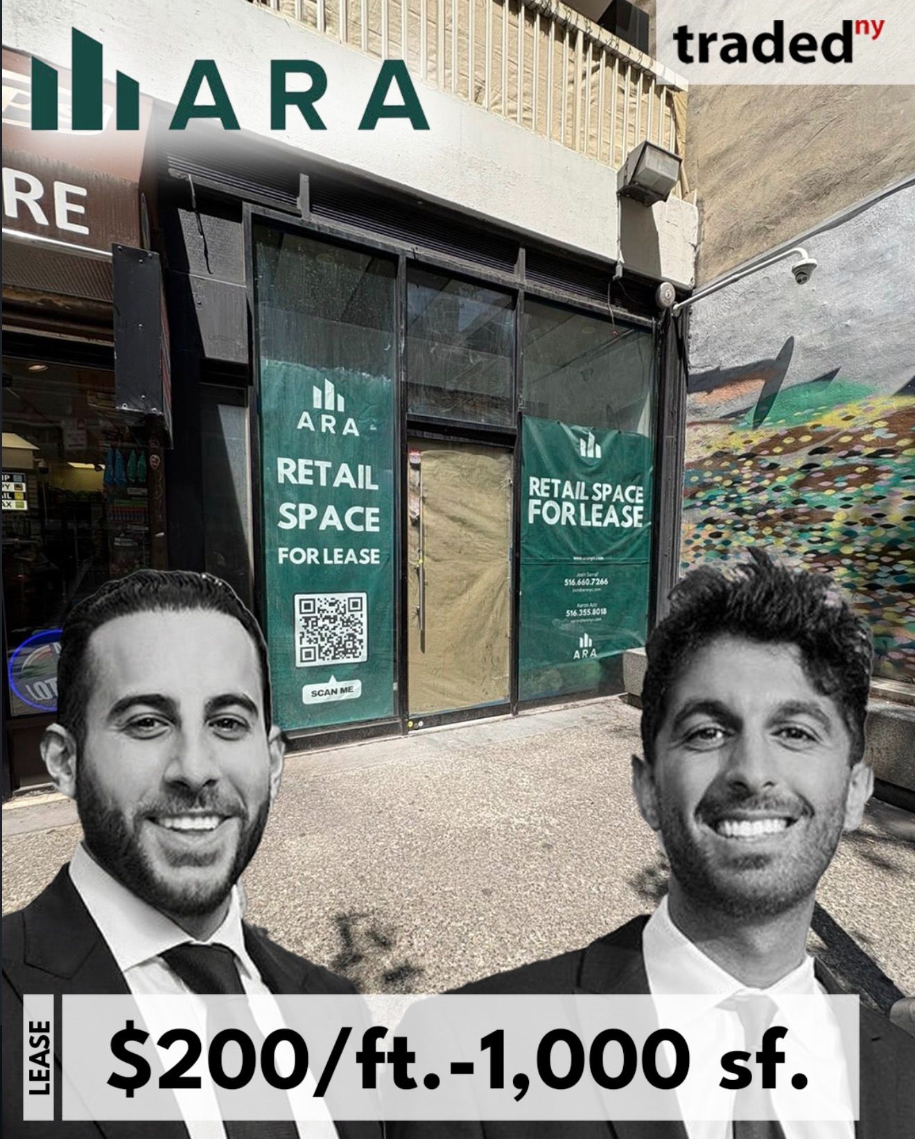 lease 1000sf 200psf